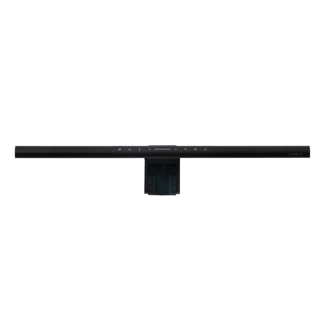 BenQ ScreenBar Pro LED Monitor Lampe – blendfreies Licht, automatisches Ein-/Ausschalten, universelle Klemme, ultrabreite Beleuchtung, einstellbare Farbtemperatur & Helligkeit, Auto-Dimmen, Schwarz