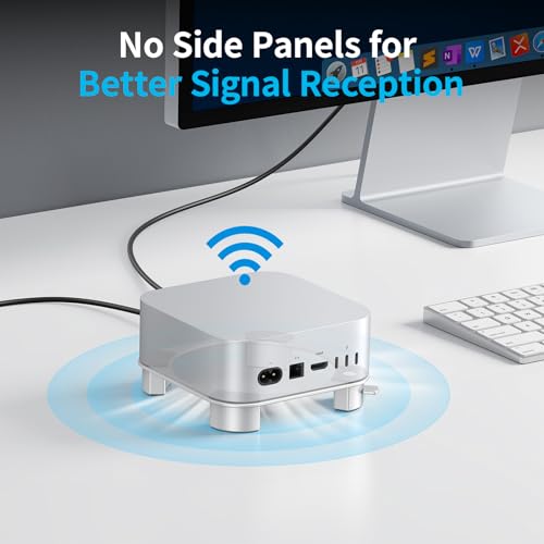 OMOTON Aluminium Ständer für Mac mini M4/M4 Pro, Verbesserte Kühlung