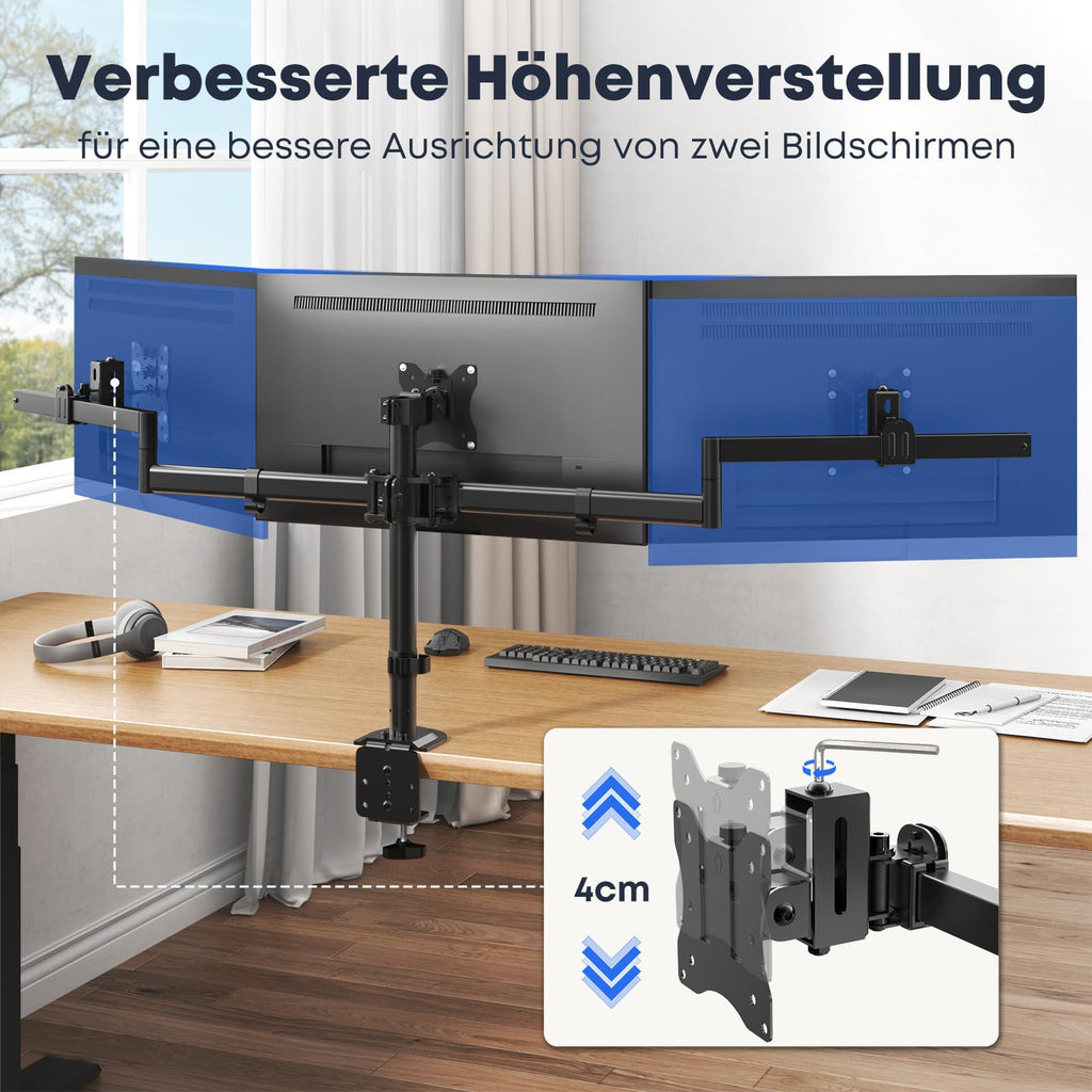 20-32 Zoll Monitor Halterung 3 Monitore, up to 9 kg/arm