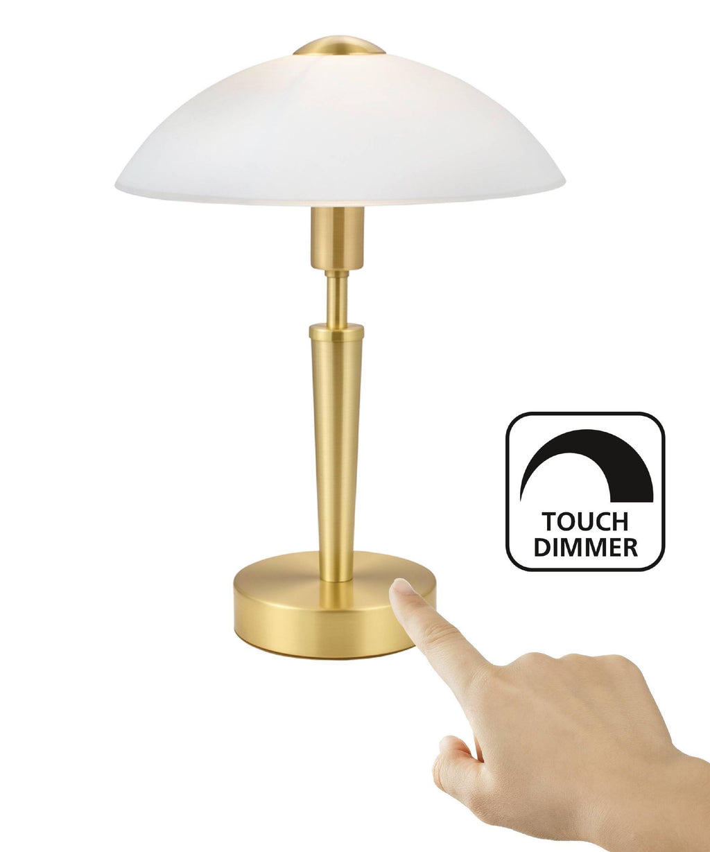 EGLO Tischleuchte Solo 1, 1 flammige Tischlampe, Material: Stahl