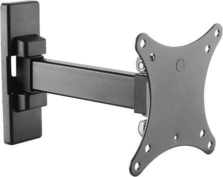 RICOO Monitor Halterung Wandhalterung Bildschirmhalterung Monitorhalterung Schwenkbar für 13-34 Zoll Flach Monitor-Arm Neigbar S7411 Computer Curved PC Bildschirm Wand-Halter VESA 75 x 75 100 x 100 mm