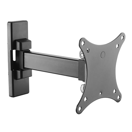 RICOO Monitor Halterung Wandhalterung Bildschirmhalterung Monitorhalterung Schwenkbar für 13-34 Zoll Flach Monitor-Arm Neigbar S7411 Computer Curved PC Bildschirm Wand-Halter VESA 75 x 75 100 x 100 mm
