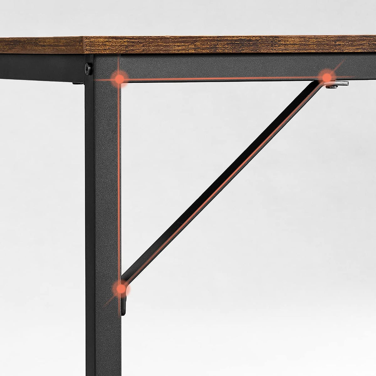 VASAGLE Tisch, Computertisch, Bürotisch, 80 x 50 x 76 cm