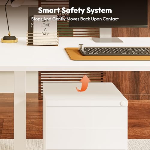 SANODESK Höhenverstellbarer Schreibtisch elektrisch 110x54 cm