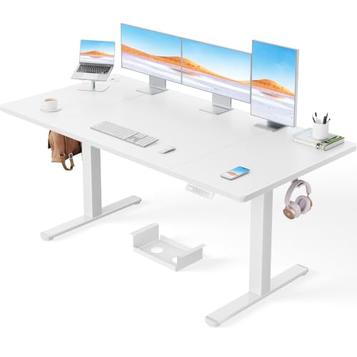 ErGear Höhenverstellbarer Schreibtisch 160x80cm, 100kg Tragkraft