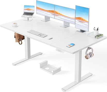 ErGear Höhenverstellbarer Schreibtisch 160x80cm, 100kg Tragkraft