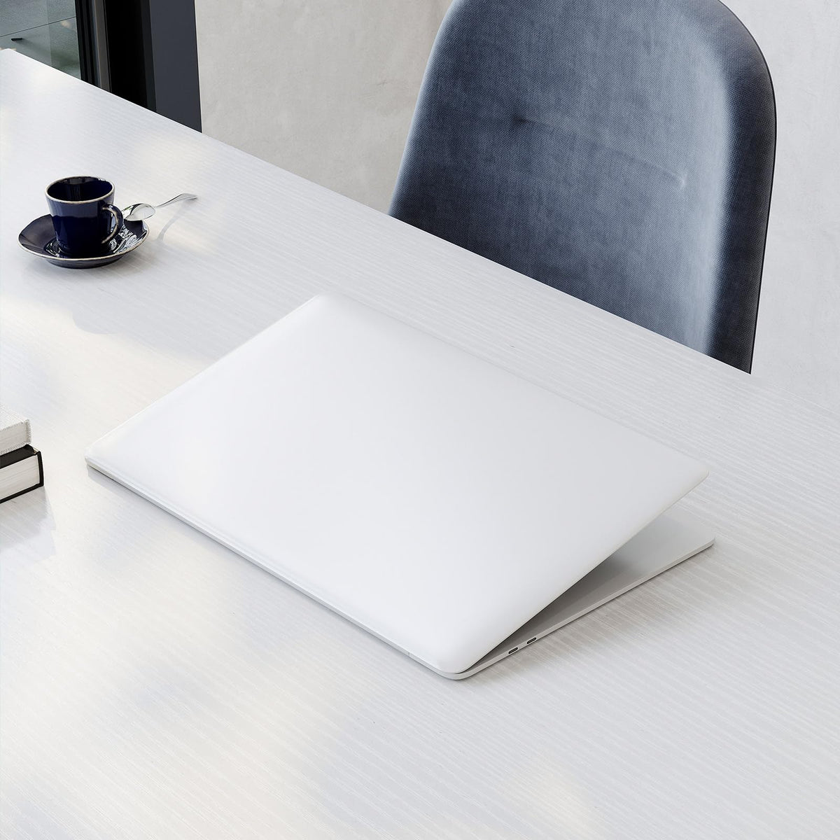 ODK Kleiner Schreibtisch, 100 × 48 cm, Computertisch, Bürotisch, Weiß