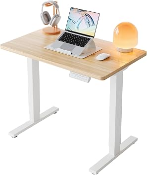 HUANUO höhenverstellbarer Schreibtisch 80x48cm mit 4 Memory-Steuerung