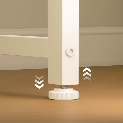 ODK Kleiner Schreibtisch, 100 × 48 cm, Computertisch, Bürotisch, Weiß