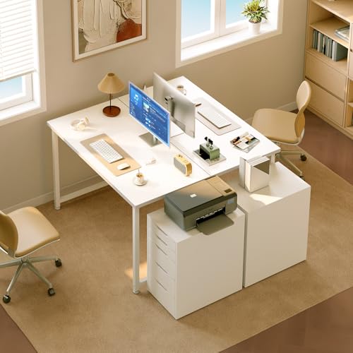 ODK Kleiner Schreibtisch, 100 × 48 cm, Computertisch, Bürotisch, Weiß