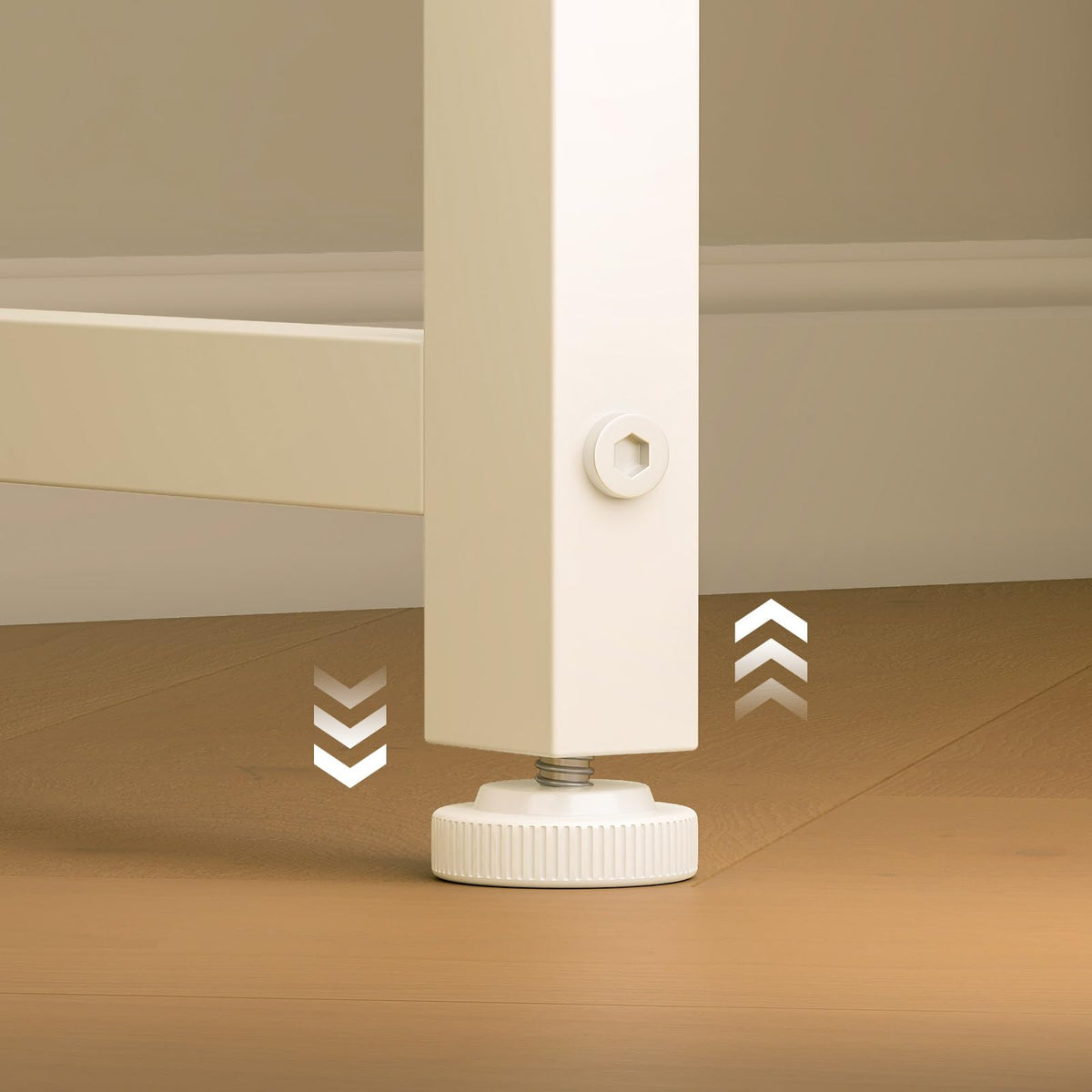 ODK Kleiner Schreibtisch, 100 × 48 cm, Computertisch, Bürotisch, Weiß
