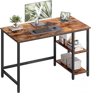 VASAGLE Computertisch, Bürotisch, moderner Stil, 120 x 60 x 76 cm