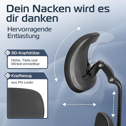 CLOUVOU CleverSeat Bürostuhl Ergonomisch [TESTSIEGER]