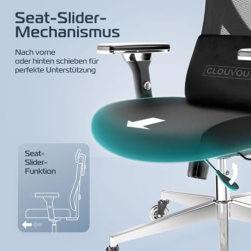 CLOUVOU CleverSeat Bürostuhl Ergonomisch [TESTSIEGER]
