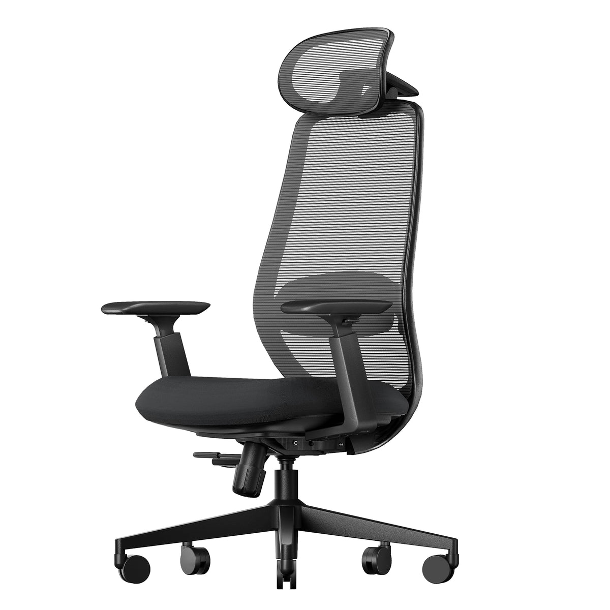 ProtoArc EC200 Ergonomischer Bürostuhl mit Verstellbarer Sitztiefe, Schwarz